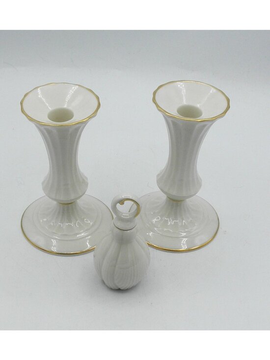Lenox Other - Set of Classic Collection by Lenox 5-1/2 inch Candlestick Holders w/Snuffer